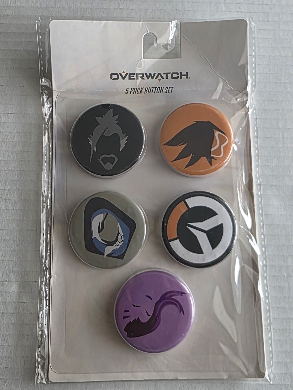 NIP Overwatch 5-Pack Button Set